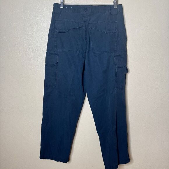 Tru Spec Pants Mens 34/30 Navy Blue Cargo Utility Pockets Tactical Ripstop Work - Picture 10 of 12